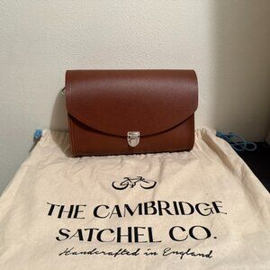 The Cambridge Satchel Company - The Large Pushlock - Brown/Silver Hardware